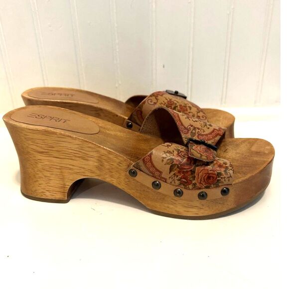 Espirit Vintage Leather Clogs - Picture 2 of 5